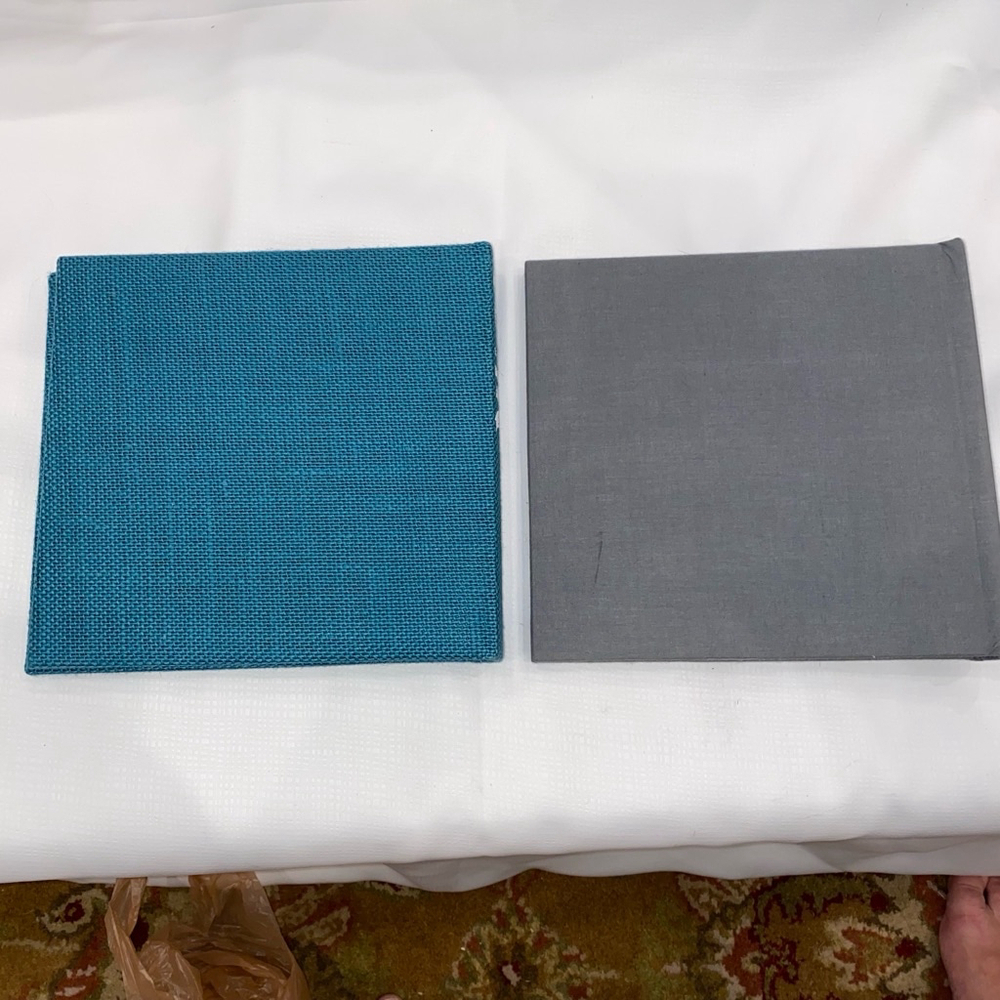 Photo Album Set in Teal and Gray - Picture 2 of 7